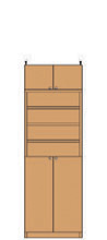高扉付きリビング収納 高208～217cm