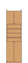 高扉付きオフィス収納 241～250cm