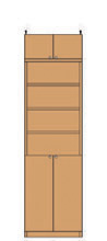 深型高扉リビング収納 241～250cm