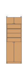 大型下扉壁面収納 高208～217cm