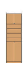 高さ226～235cm 幅45～59cm 耐久