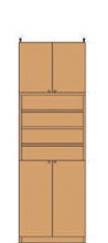 奥深下扉壁面収納 241～250cm