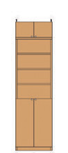 高さ２４１．１～２５０．１ｃｍ幅４５～５９ｃｍ奥行４６ｃｍ