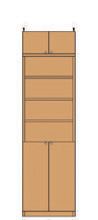 大型下扉壁面収納 241～250cm