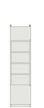 高さ２１７～２２６ｃｍ幅３０～４４ｃｍ奥行１９ｃｍ