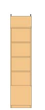 高さ２４１．１～２５０．１ｃｍ幅３０～４４ｃｍ奥行３１ｃｍ