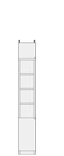 高さ２０８～２１７ｃｍ幅１５～２４ｃｍ奥行１９ｃｍ