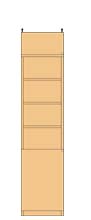 高さ２４１．１～２５０．１ｃｍ幅３０～４４ｃｍ奥行４０ｃｍ